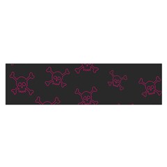 Skull pattern Satin Scarf (Oblong)