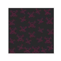 Skull pattern Small Satin Scarf (Square)