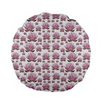 Lotus Standard 15  Premium Flano Round Cushions Front