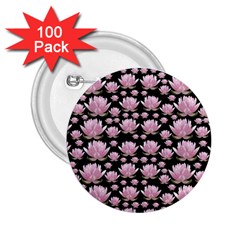 Lotus 2 25  Buttons (100 Pack)  by ValentinaDesign