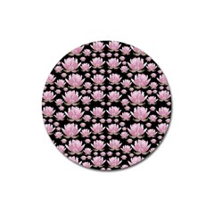 Lotus Magnet 3  (round) by ValentinaDesign