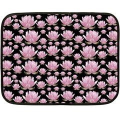 Lotus Fleece Blanket (mini) by ValentinaDesign