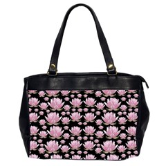 Lotus Office Handbags (2 Sides)  by ValentinaDesign