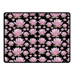 Lotus Fleece Blanket (small) by ValentinaDesign