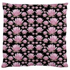 Lotus Large Cushion Case (two Sides) by ValentinaDesign