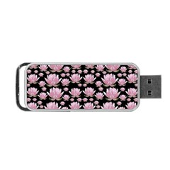 Lotus Portable Usb Flash (one Side) by ValentinaDesign