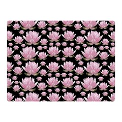 Lotus Double Sided Flano Blanket (mini)  by ValentinaDesign