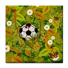 Ball On Forest Floor Tile Coasters by linceazul