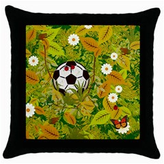 Ball On Forest Floor Throw Pillow Case (black) by linceazul