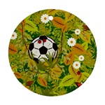 Ball On Forest Floor Round Ornament (Two Sides) Front