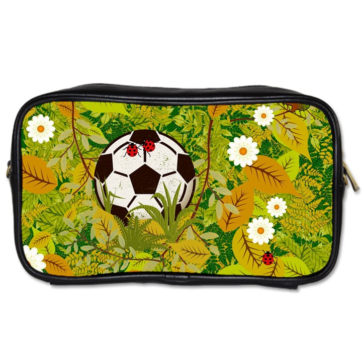 Ball On Forest Floor Toiletries Bags