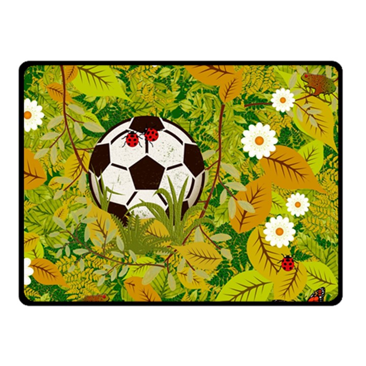 Ball On Forest Floor Fleece Blanket (Small)