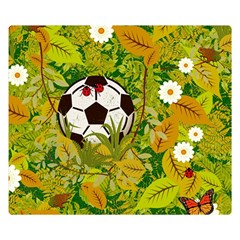 Ball On Forest Floor Double Sided Flano Blanket (small)  by linceazul