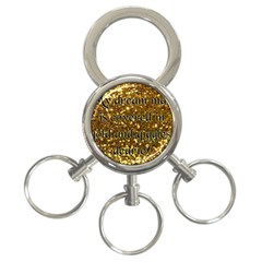 Covered In Gold! 3-ring Key Chains by badwolf1988store