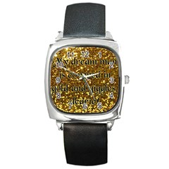 Covered In Gold! Square Metal Watch