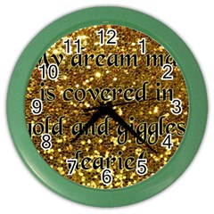 Covered In Gold! Color Wall Clocks