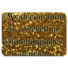 Covered In Gold! Large Doormat 