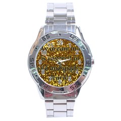 Covered In Gold! Stainless Steel Analogue Watch