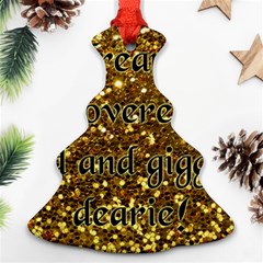 Covered In Gold! Christmas Tree Ornament (two Sides) by badwolf1988store