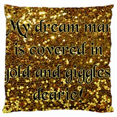 Covered In Gold! Large Cushion Case (two Sides) by badwolf1988store