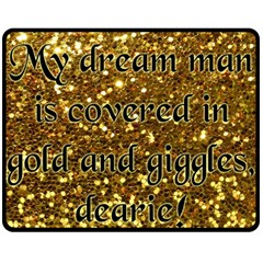 Covered In Gold! Double Sided Fleece Blanket (medium)  by badwolf1988store