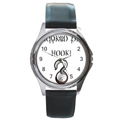 Hooked On Hook! Round Metal Watch by badwolf1988store