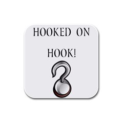 Hooked On Hook! Rubber Square Coaster (4 Pack)  by badwolf1988store