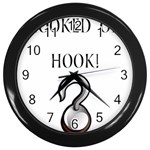 Hooked on Hook! Wall Clocks (Black) Front