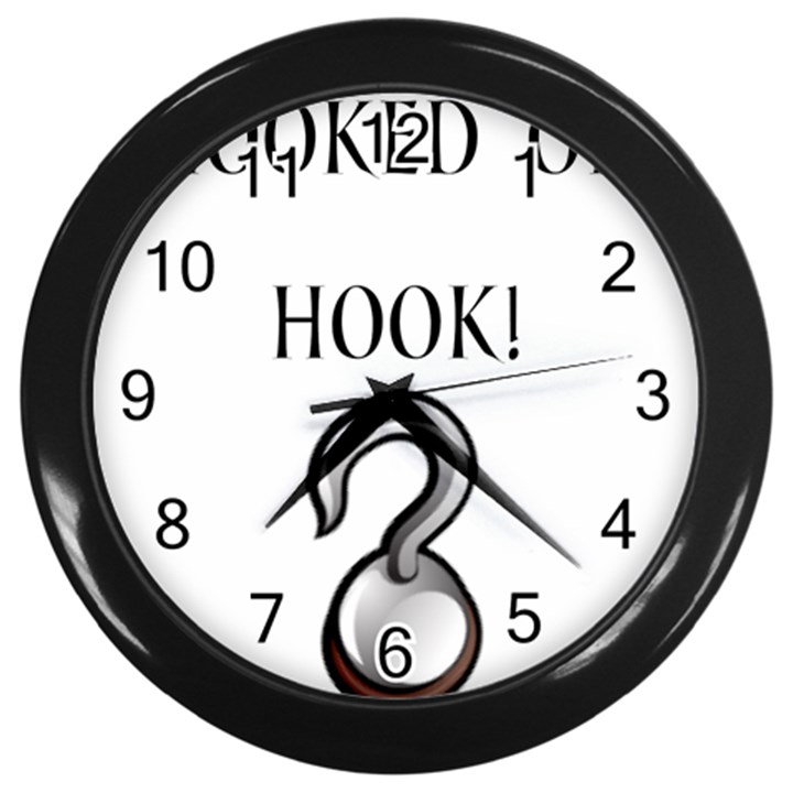 Hooked on Hook! Wall Clocks (Black)