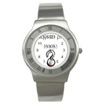 Hooked on Hook! Stainless Steel Watch Front