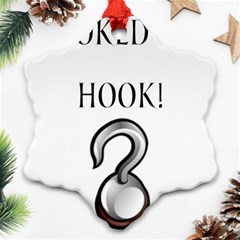 Hooked On Hook! Snowflake Ornament (two Sides) by badwolf1988store