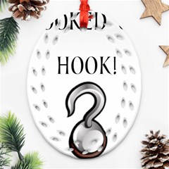 Hooked On Hook! Ornament (oval Filigree) by badwolf1988store