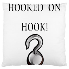 Hooked On Hook! Large Cushion Case (two Sides) by badwolf1988store