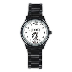 Hooked On Hook! Stainless Steel Round Watch by badwolf1988store