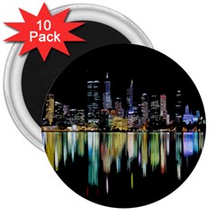 City Panorama 3  Magnets (10 Pack)  by Valentinaart