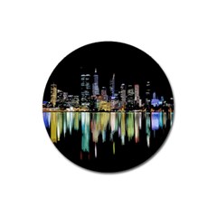 City Panorama Magnet 3  (round) by Valentinaart