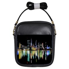 City Panorama Girls Sling Bags by Valentinaart