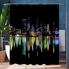 City Panorama Shower Curtain 60  X 72  (medium)  by Valentinaart