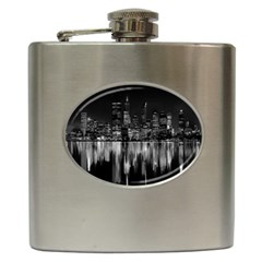 City Panorama Hip Flask (6 Oz) by Valentinaart