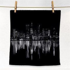 City Panorama Face Towel by Valentinaart