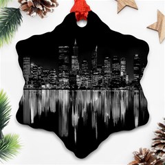 City Panorama Ornament (snowflake) by Valentinaart