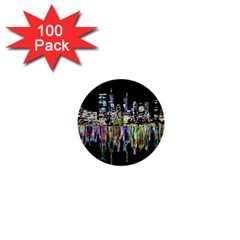 City Panorama 1  Mini Buttons (100 Pack)  by Valentinaart