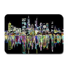 City Panorama Plate Mats by Valentinaart