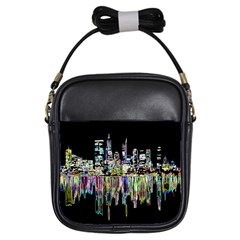 City Panorama Girls Sling Bags by Valentinaart