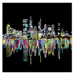 City Panorama Large Satin Scarf (square) by Valentinaart