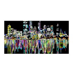 City Panorama Satin Wrap by Valentinaart