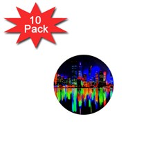 City Panorama 1  Mini Magnet (10 Pack) 