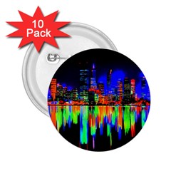 City Panorama 2 25  Buttons (10 Pack)  by Valentinaart