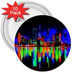 City panorama 3  Buttons (10 pack)  Front