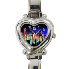 City Panorama Heart Italian Charm Watch by Valentinaart